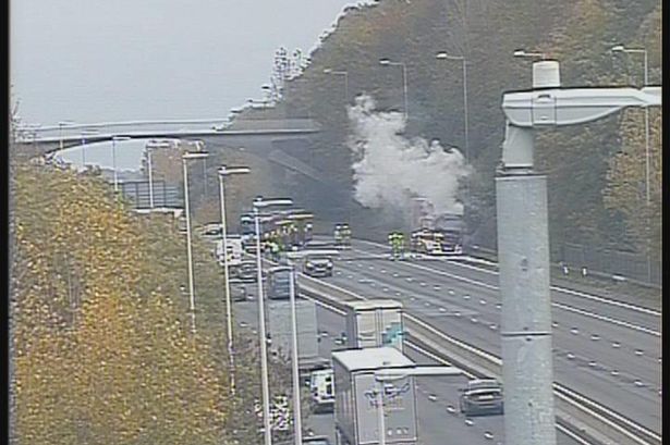 Live A2 updates as traffic at standstill due to lorry fire near Ebbsfleet