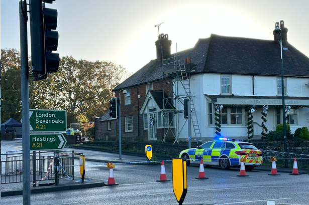 Live updates as A268 Hawkhurst Road closed after serious accident