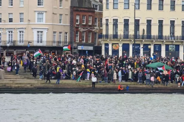 Thousands of protesters in Margate call for ceasefire in Gaza