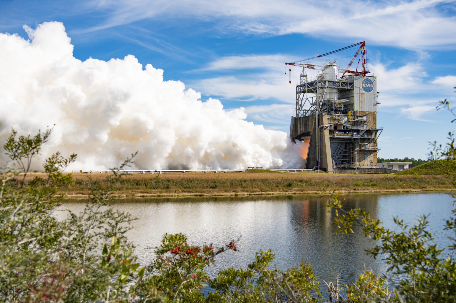 NASA Tests In-Flight Capability of Artemis Moon Rocket Engine