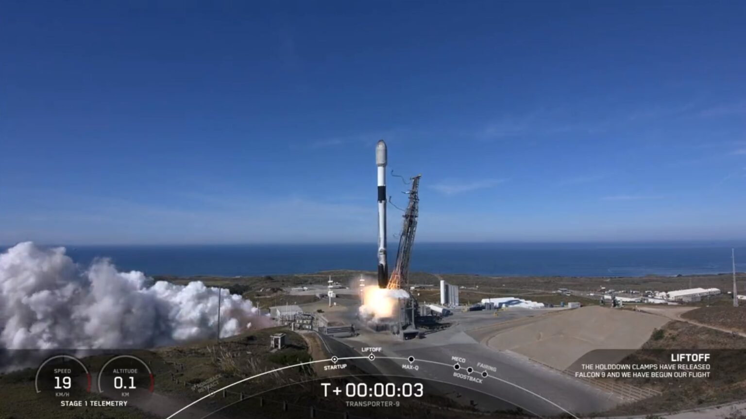 Transporter-9 Carries Over 100 Satellites to Space