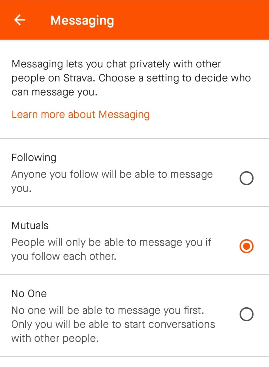Messaging: Settings