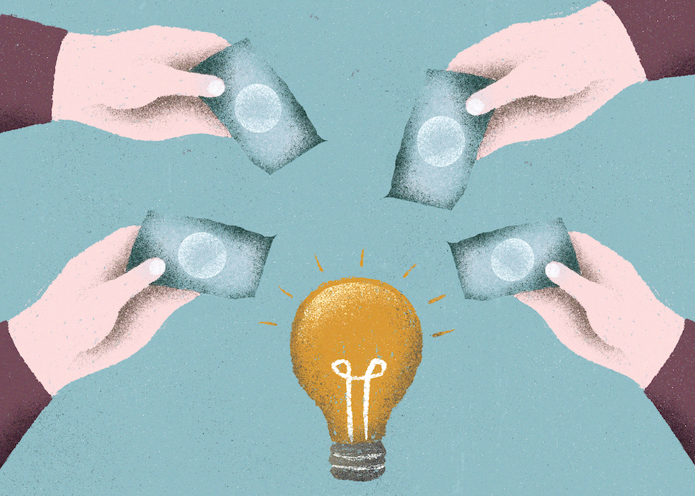 Crowdfunding Concept Investment into Idea or Business Startup