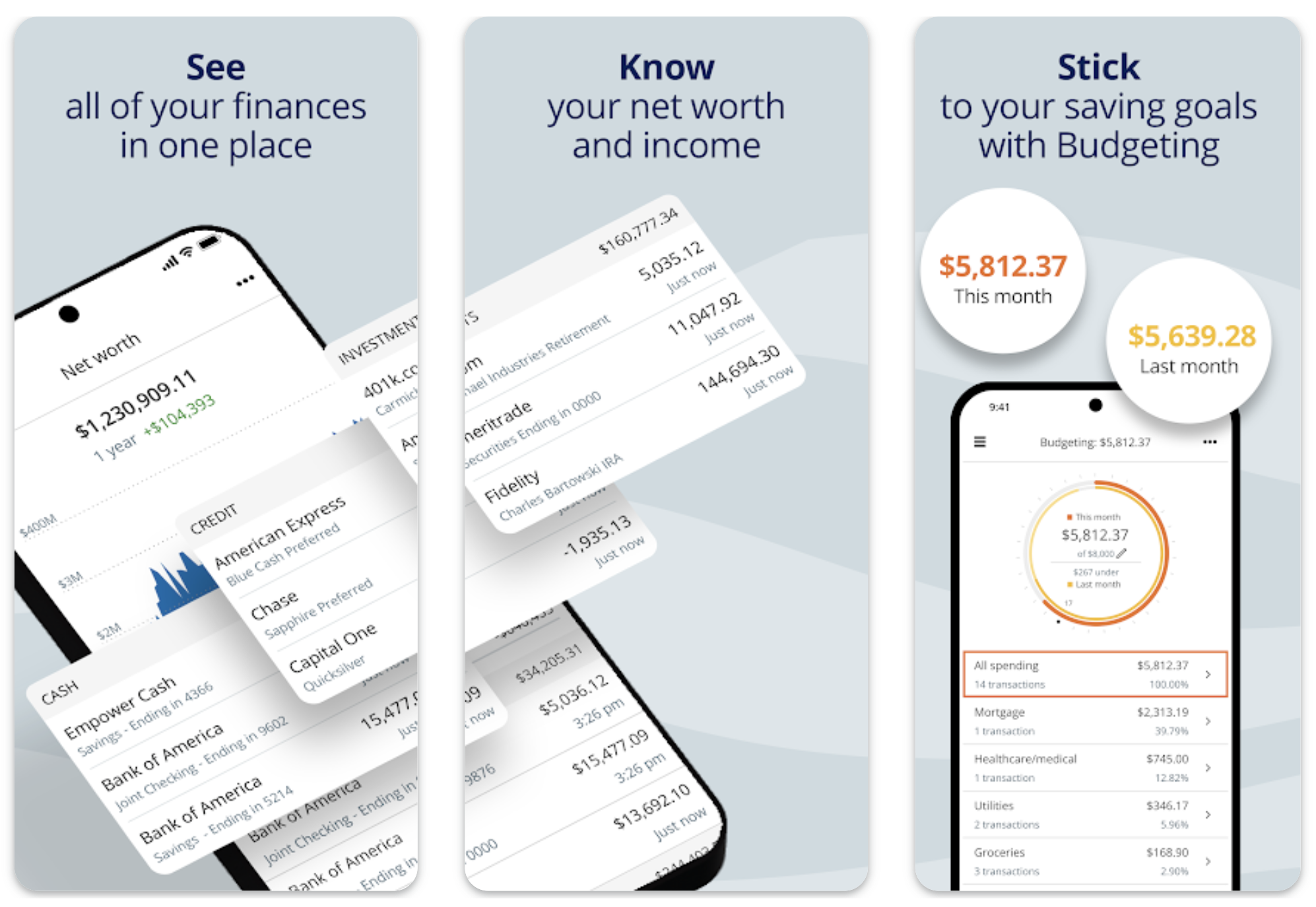 The empower app on two mobile phones
