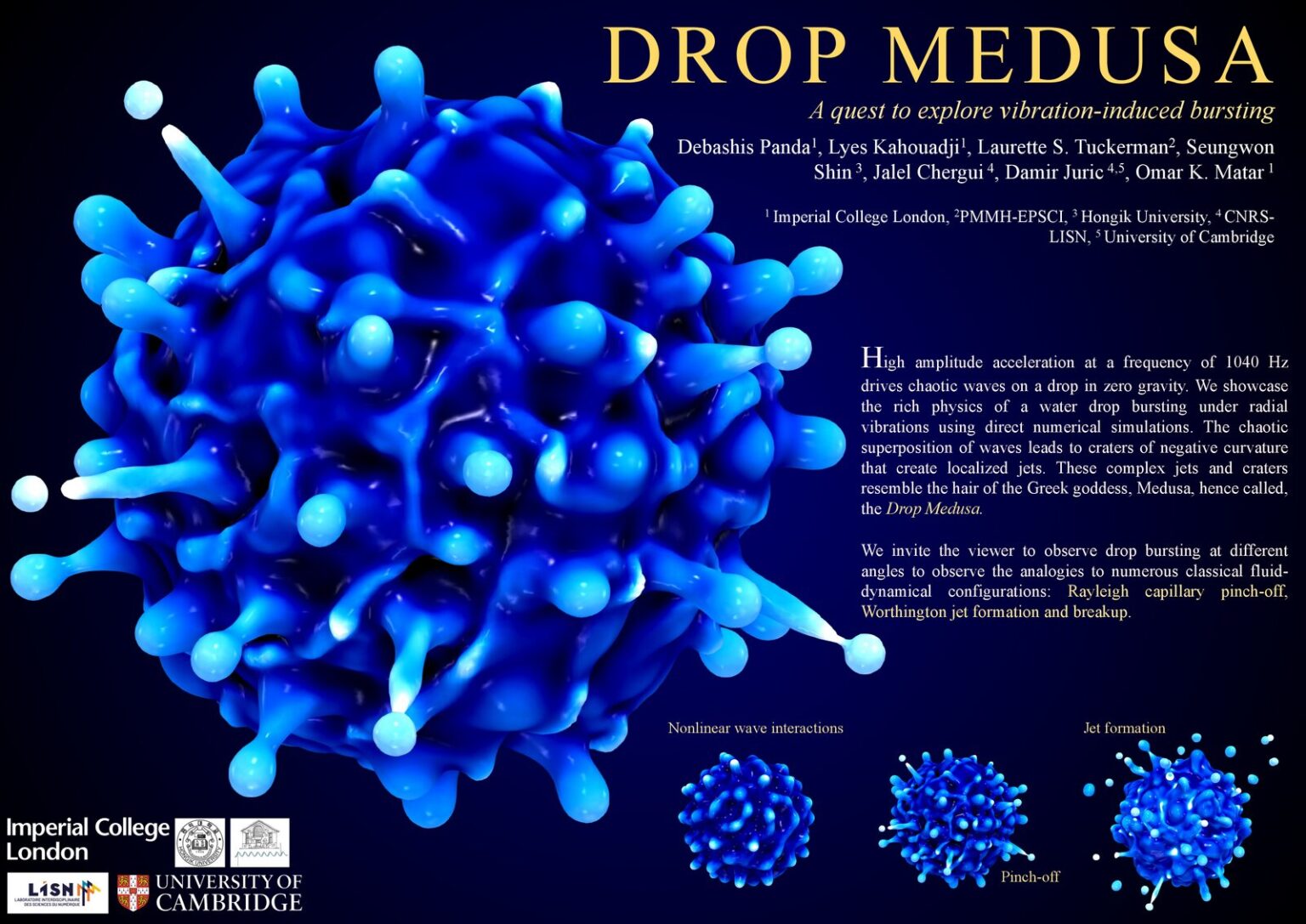 From ‘liquid lace’ to the ‘Drop Medusa,’ researchers compete for the best image of fluid flow