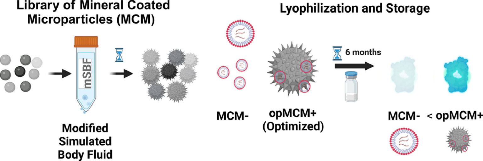 Mineral coatings could enable shelf-stable mRNA therapies