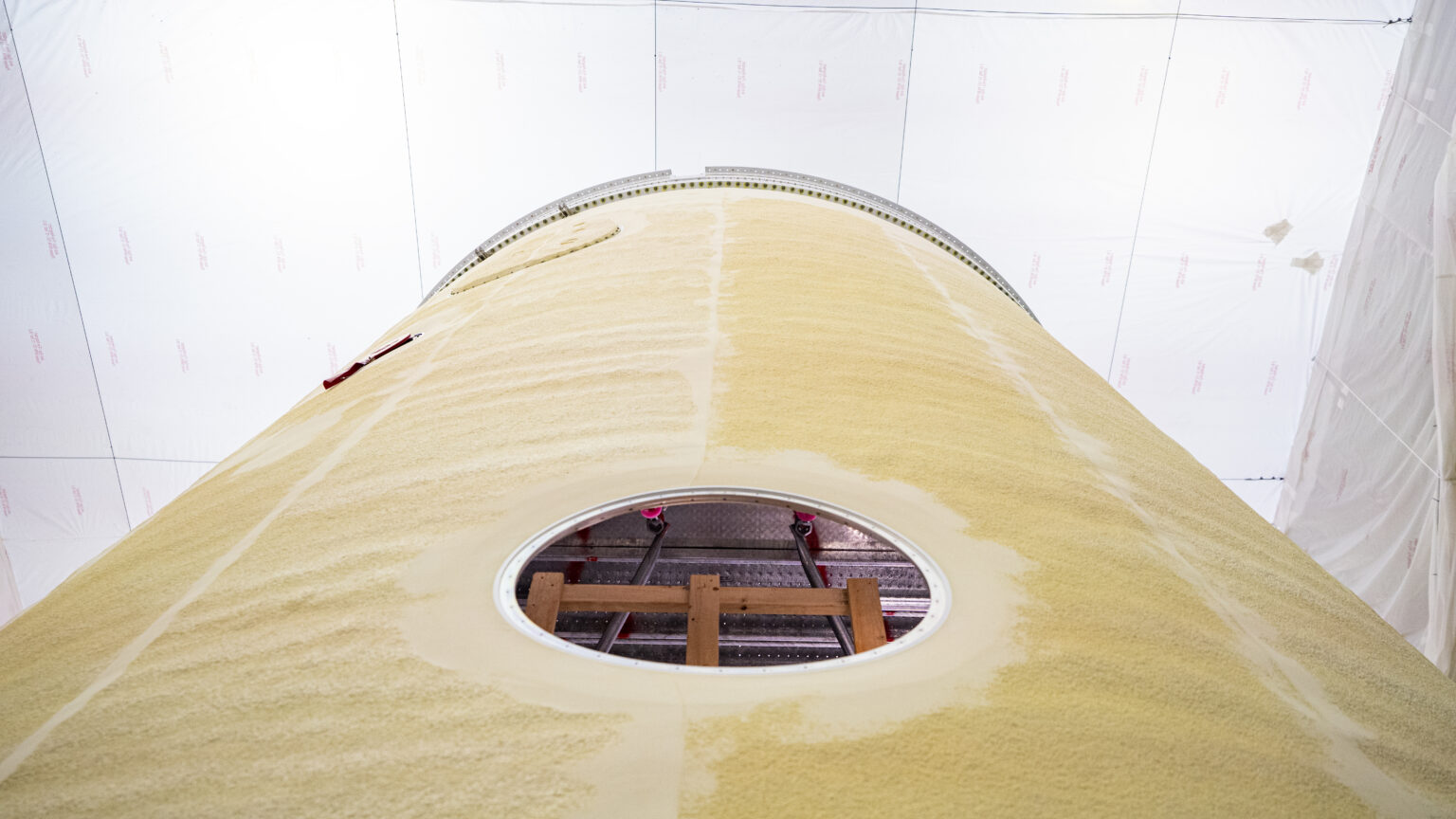 NASA Continues Progress on Artemis III Rocket Adapter with Key Joint Installation