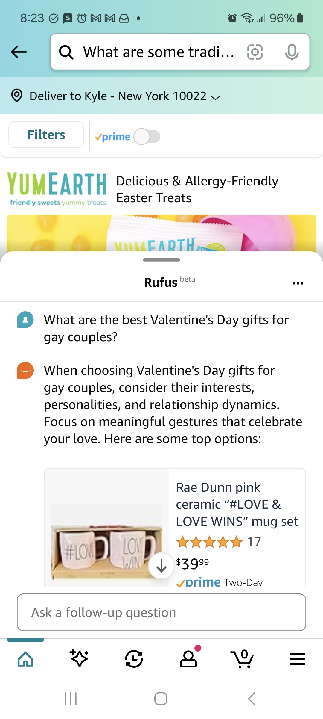 Amazon Rufus testing