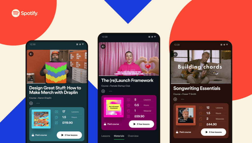 Spotify tests video courses to teach everything from music production to excel