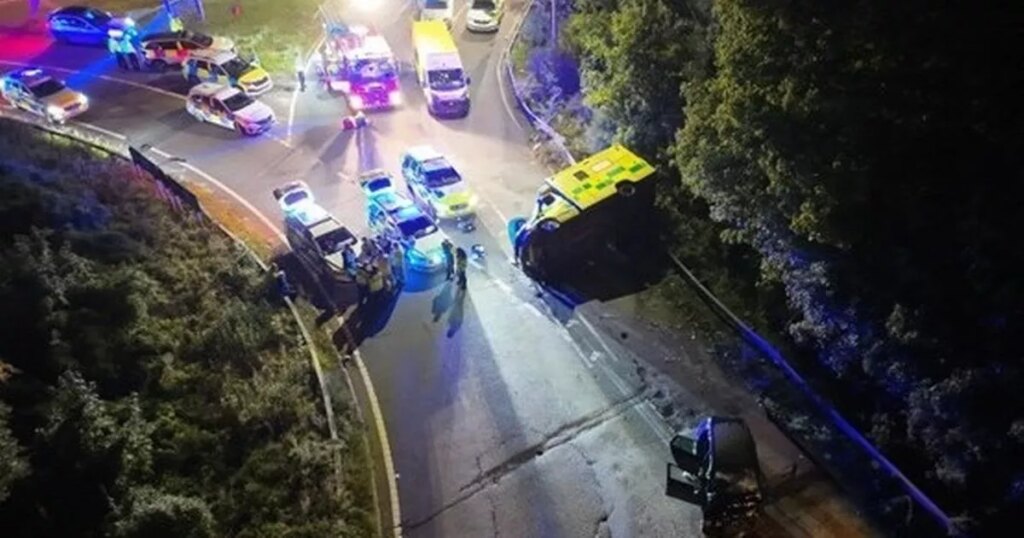 Teenager jailed after stealing car and crashing into ambulance on emergency call near Gillingham