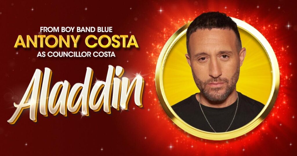 Blue star Antony Costa steps in for Aladdin at Orchard West
