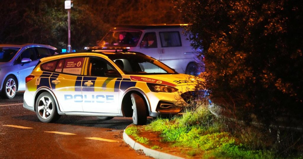 Sussex Police car crashes into barrier in Littlehampton