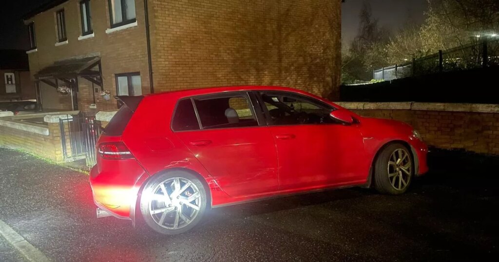 Police car rammed following North Belfast pursuit as spikes used to stop car before man’s arrest