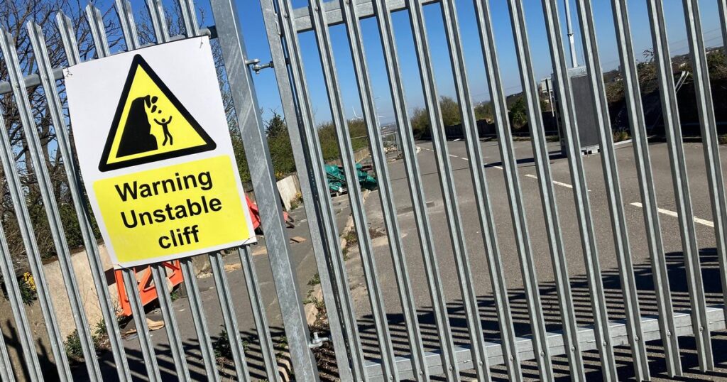 Hope for £50m solution to catastrophic Kent landslip that’s blocked Swanscombe road for years
