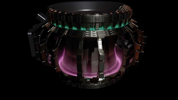 An illustration shows a digital twin of the Sparc fusion reactor