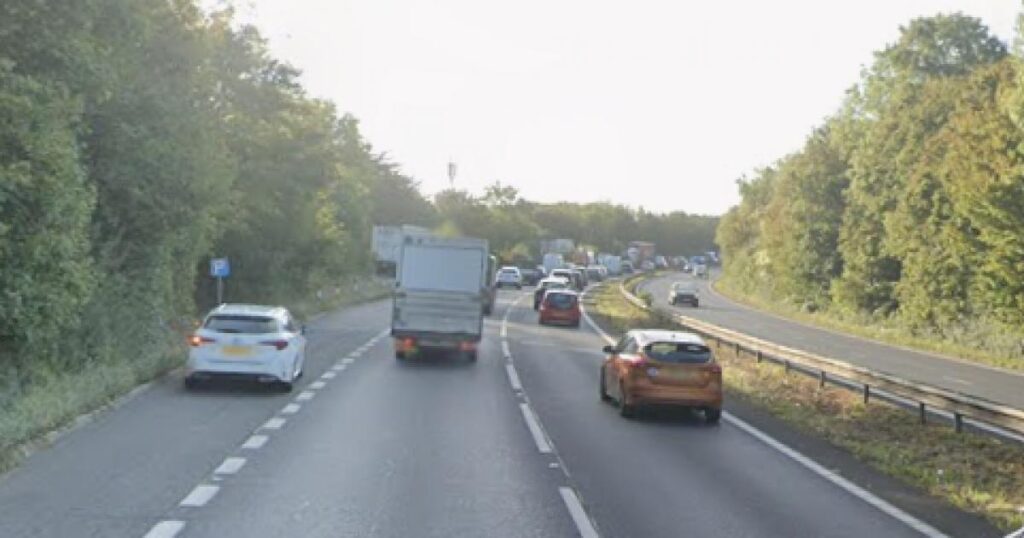 Severe delays on A27 after crash