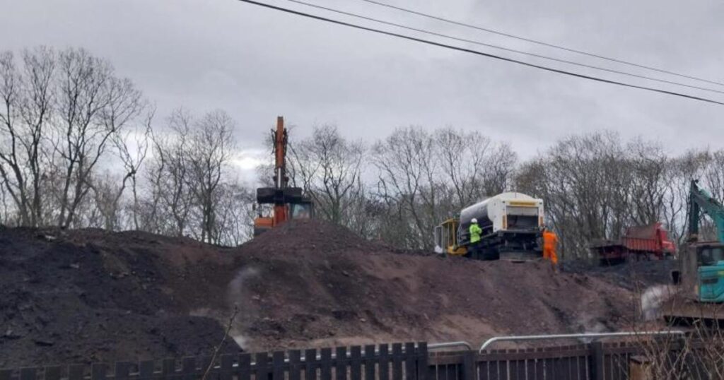 Underground fire in Coatbridge could be put out in ‘weeks’