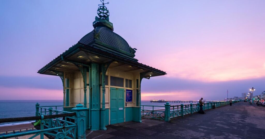Madeira Terrace lift on Brighton seafront repairs underway