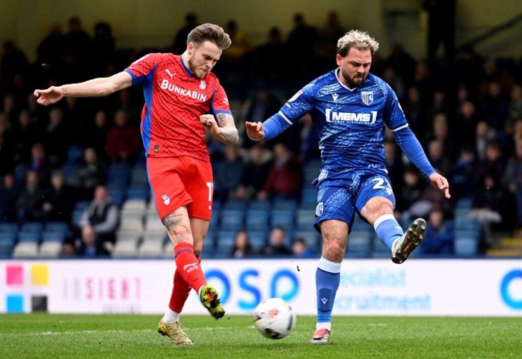 Gillingham midfielder Bradley Dack’s reaction to their 3-0 home defeat against Oldham Athletic
