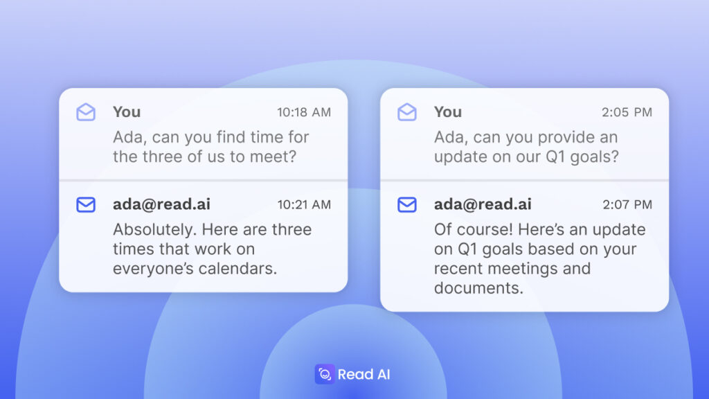 Read AI launches a email based ‘digital twin’ to help you with schedules and answers