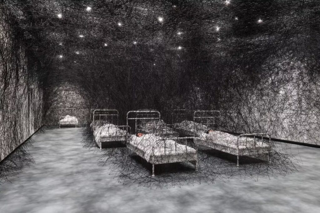 Chiharu Shiota and Yin Xiuzhen at the Hayward Gallery
