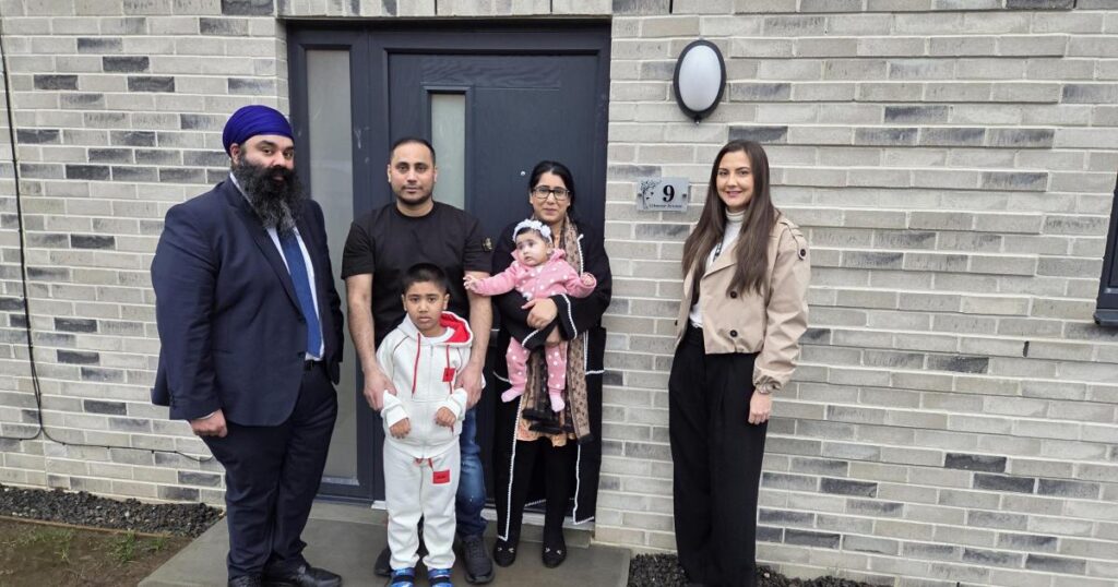 Family move into council ‘gap site’ homes in Clydebank