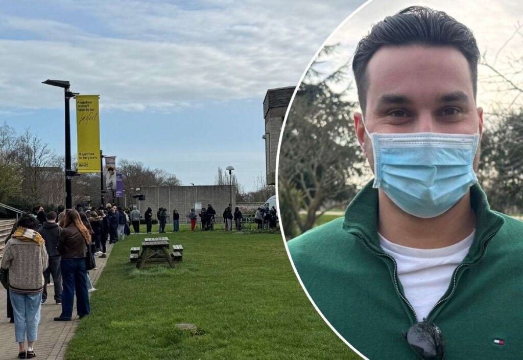 Meningitis outbreak sparks huge queues for treatment at University of Kent in Canterbury after death of student and Faversham school pupil