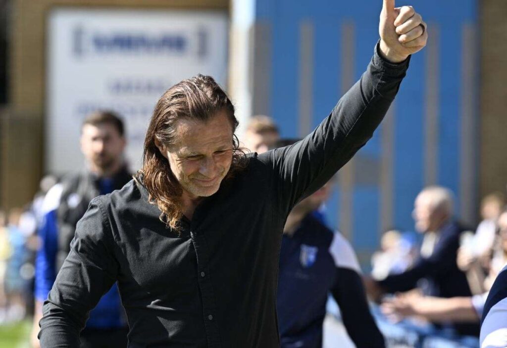 Reaction from Gills boss Gareth Ainsworth after League Two victory at Priestfield