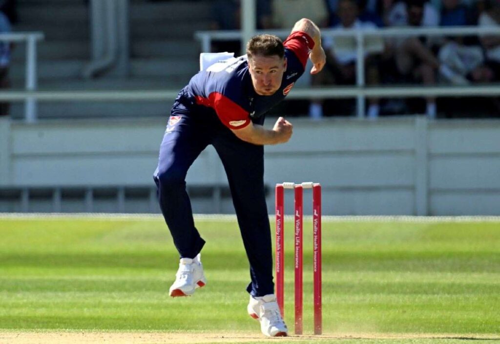 Kent Spitfires (129-9) lost at home to Essex (130-1) by nine wickets in the Vitality Blast South Group at Canterbury