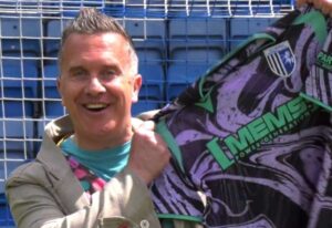 Gillingham turn to CBeebies presenter and lifelong fan Phil Gallagher, aka Mister Maker, to help create a lilac and black third shirt