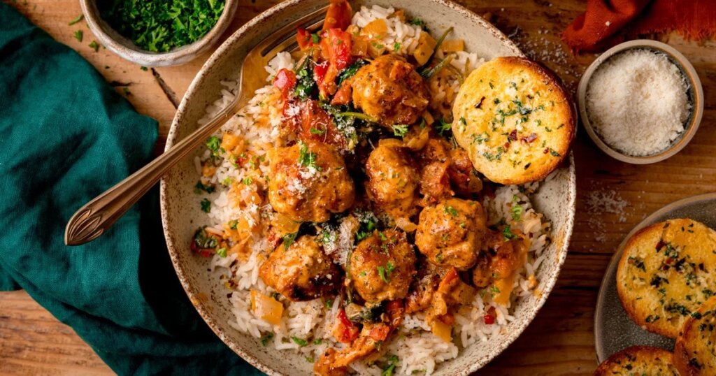 Tuscan Chicken Meatballs