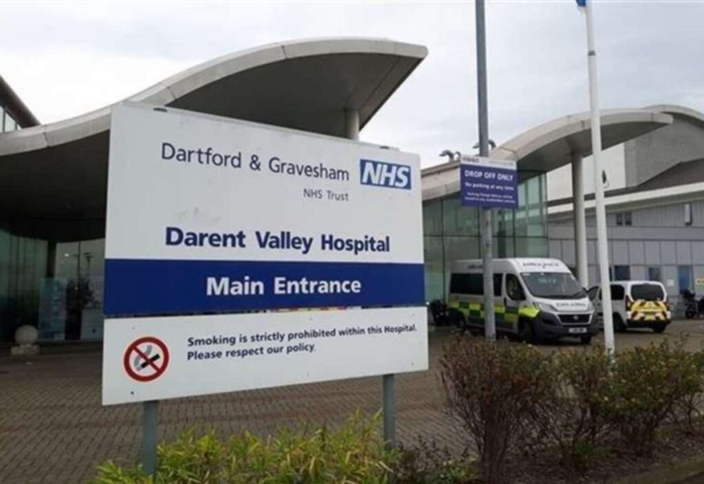 Drinking water restriction remains in place at Darent Valley Hospital in Dartford