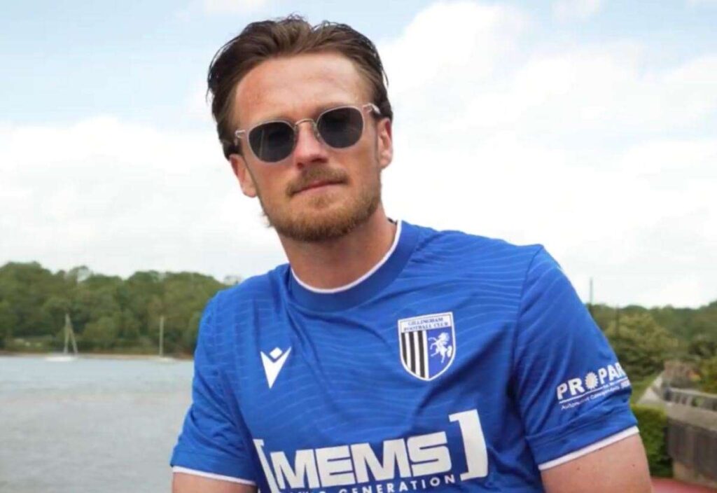 Gillingham Football Club’s new home shirt for the 2026/27 League Two season