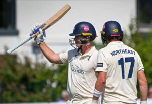 Kent make 356-7 against Middlesex on opening day of County Championship match at Canterbury
