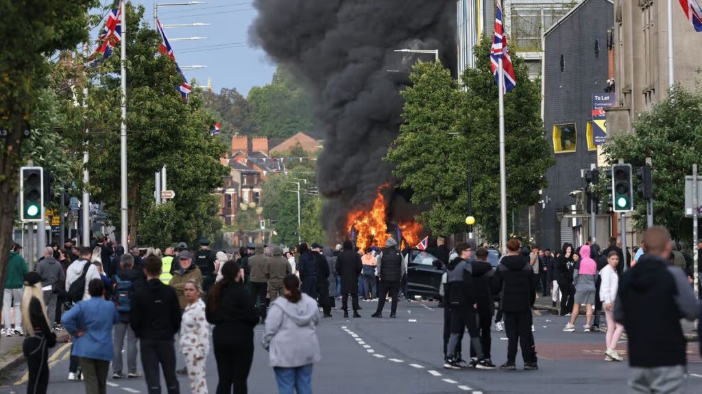 PSNI statement amid AI posters calling for further protests across Northern Ireland