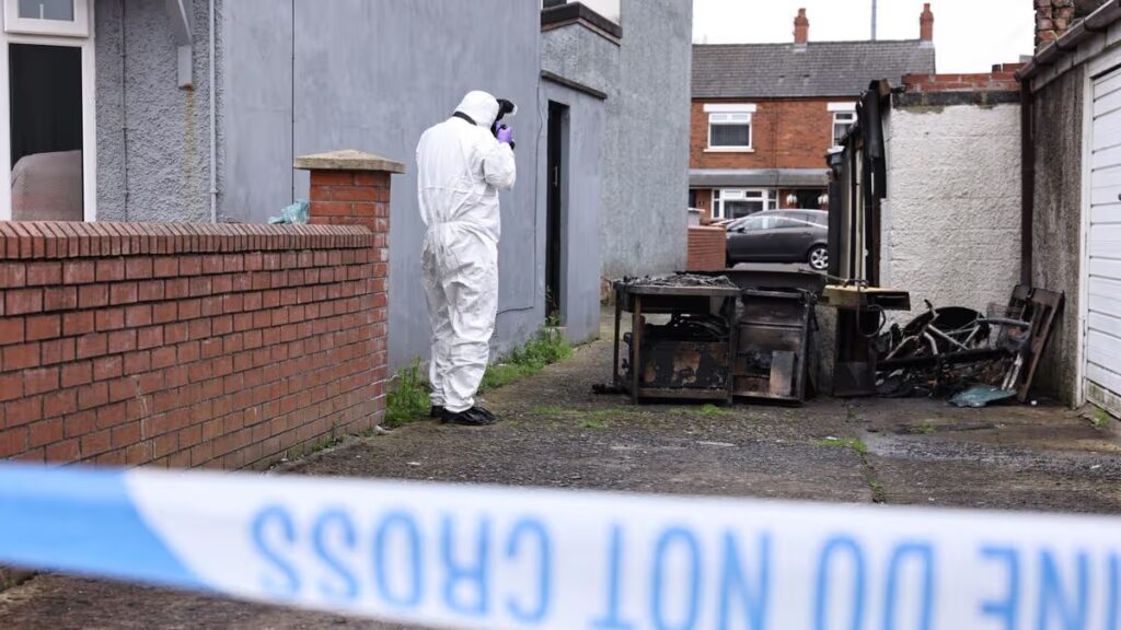 Shore Road arson attack and race-hate graffiti but police say level of disorder reduced last night