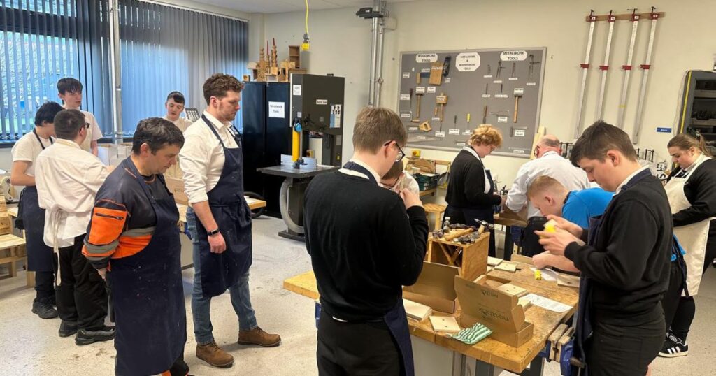 Monklands Hospital project helps to create bird and bat boxes