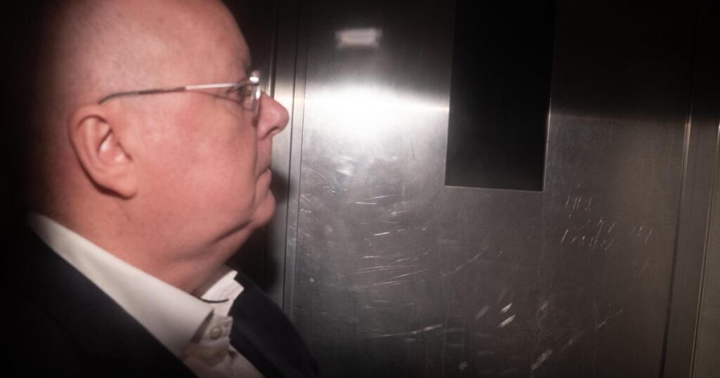 Peter Murrell arrives at court in prison van as he faces sentencing