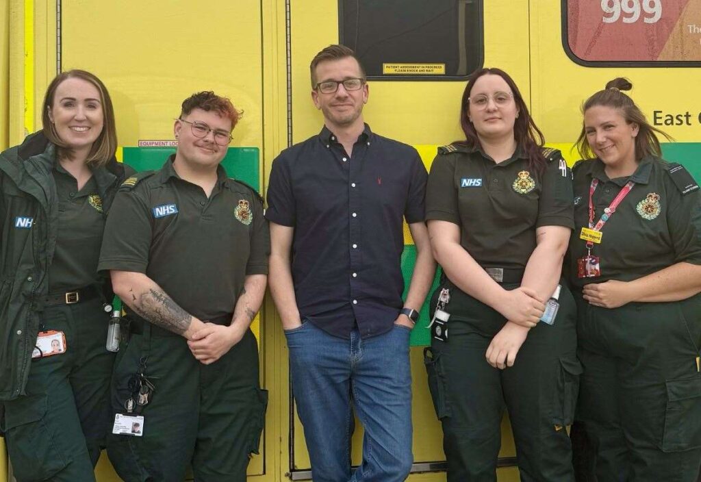 Dad from Ramsgate reunites with ambulance crew after heart attack
