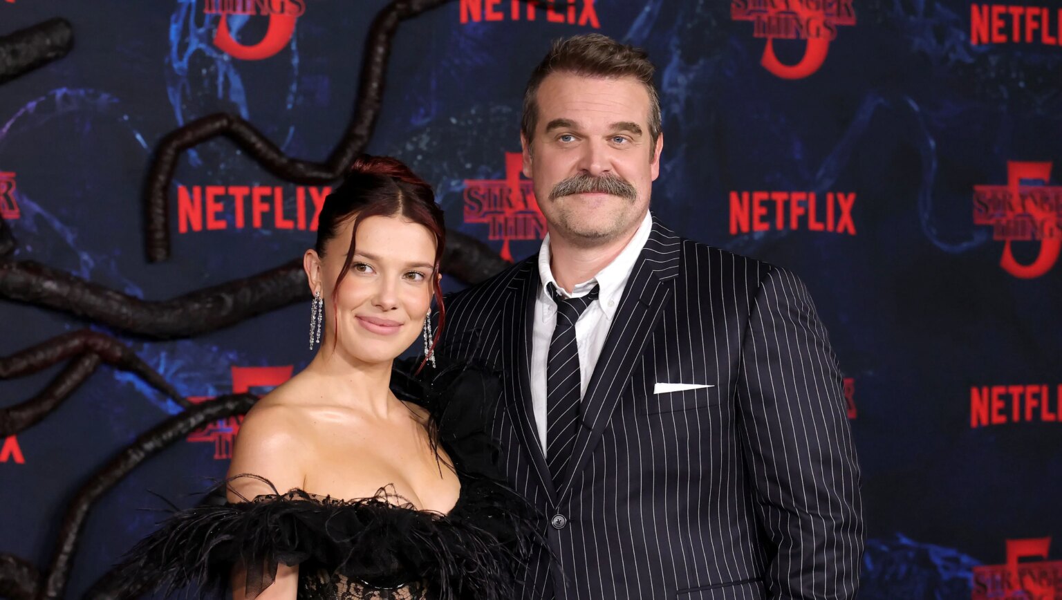 David Harbour & Millie Bobby Brown ‘Stranger Things’ Rumors Explained – Hollywood Life