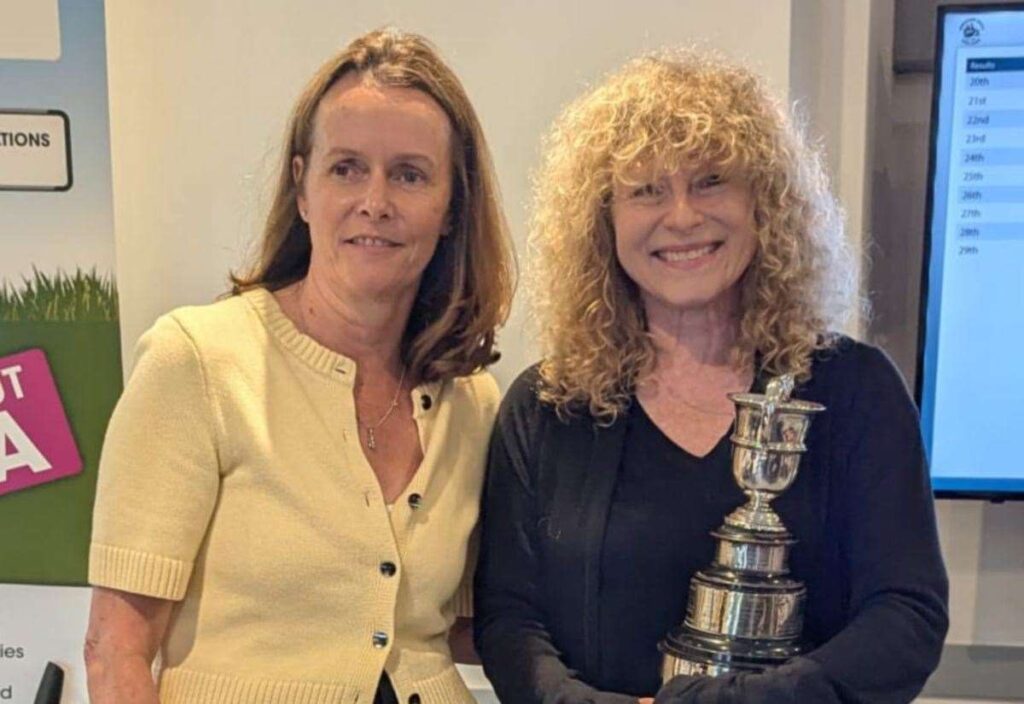 Amanda Sendall and Ranulf Gibson win women’s and men’s titles at Cecil Leitch 5 Club Tournament as more than £10,000 raised for Kent County Playing Fields Association
