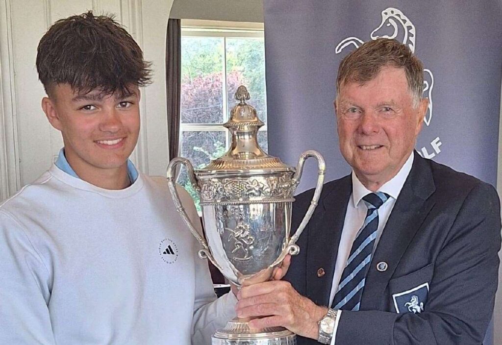Dartford Golf Club’s 17-year-old Haiden Matos shows mettle as well as skill to win Kent Men’s Amateur Championship at first attempt