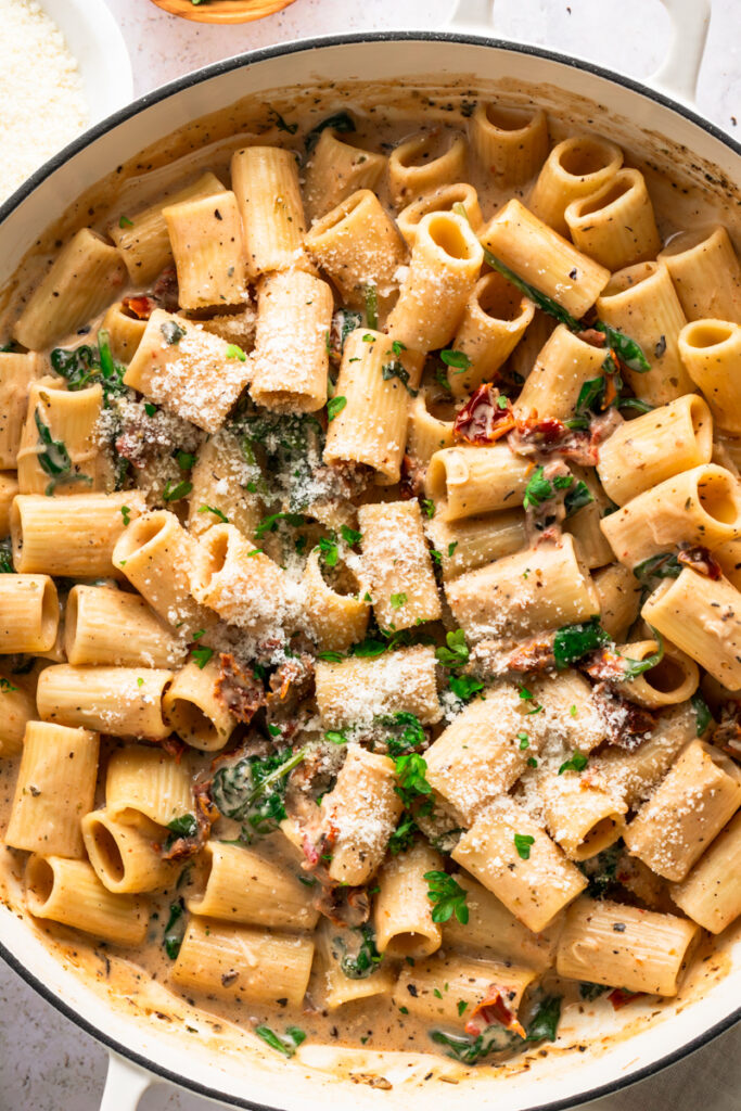 Creamy Sun Dried Tomato Pasta | 30 Minute Meal