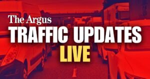 Updates as overturned car blocks A27