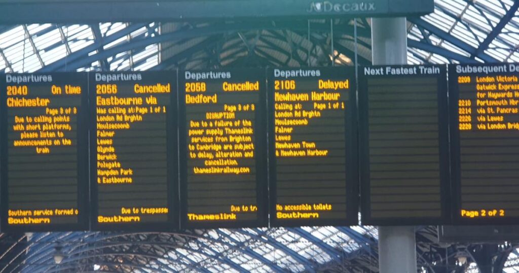 Live updates as major alterations and delays hit Brighton trainline