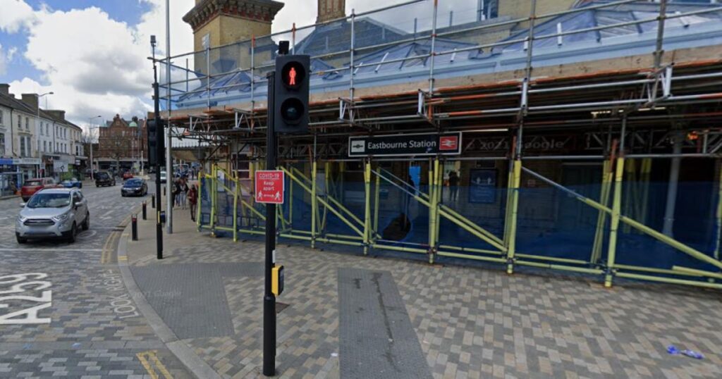 Eastbourne: Trains delayed after vehicle hits level crossing