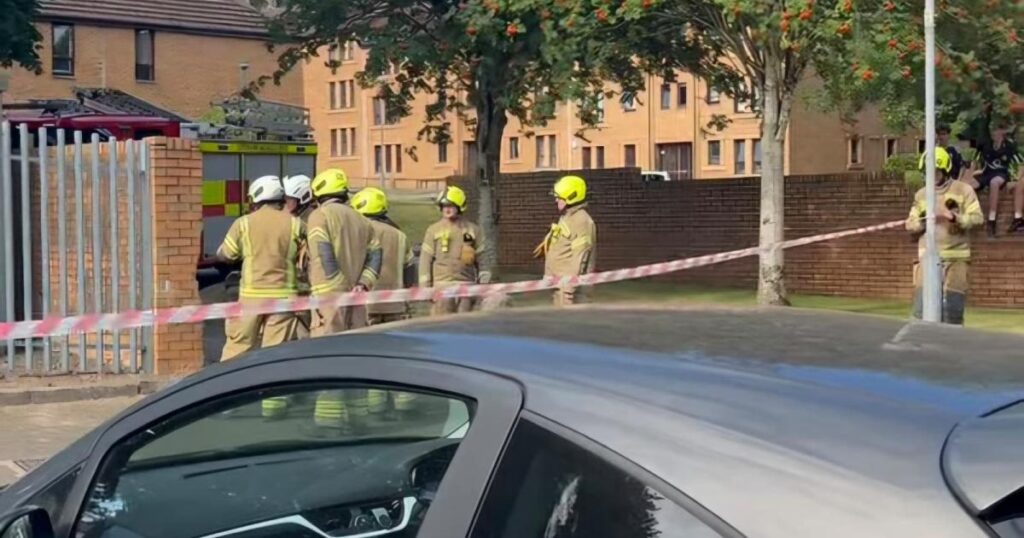 Firefighter battle blaze at West End substation amid power cut