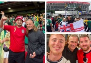 Gillingham manager Gareth Ainsworth pictured at England’s World Cup match against Mexico at the Azteca Stadium