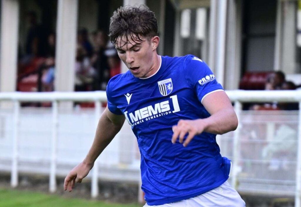 Gillingham midfielder Harry Waldock was among the young players that impressed during the last half hour against Charlton Athletic in pre-season match at Priestfield
